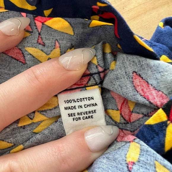 ELDON Flock Shirt Sleeve Button Down Shirt size small - Picture 6 of 7